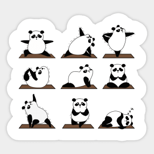 Panda yoga Sticker